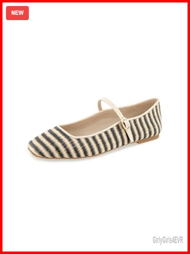 Mary Jane Flat With Molded Sock And Enhanced Cushioning, Adjustable Strap